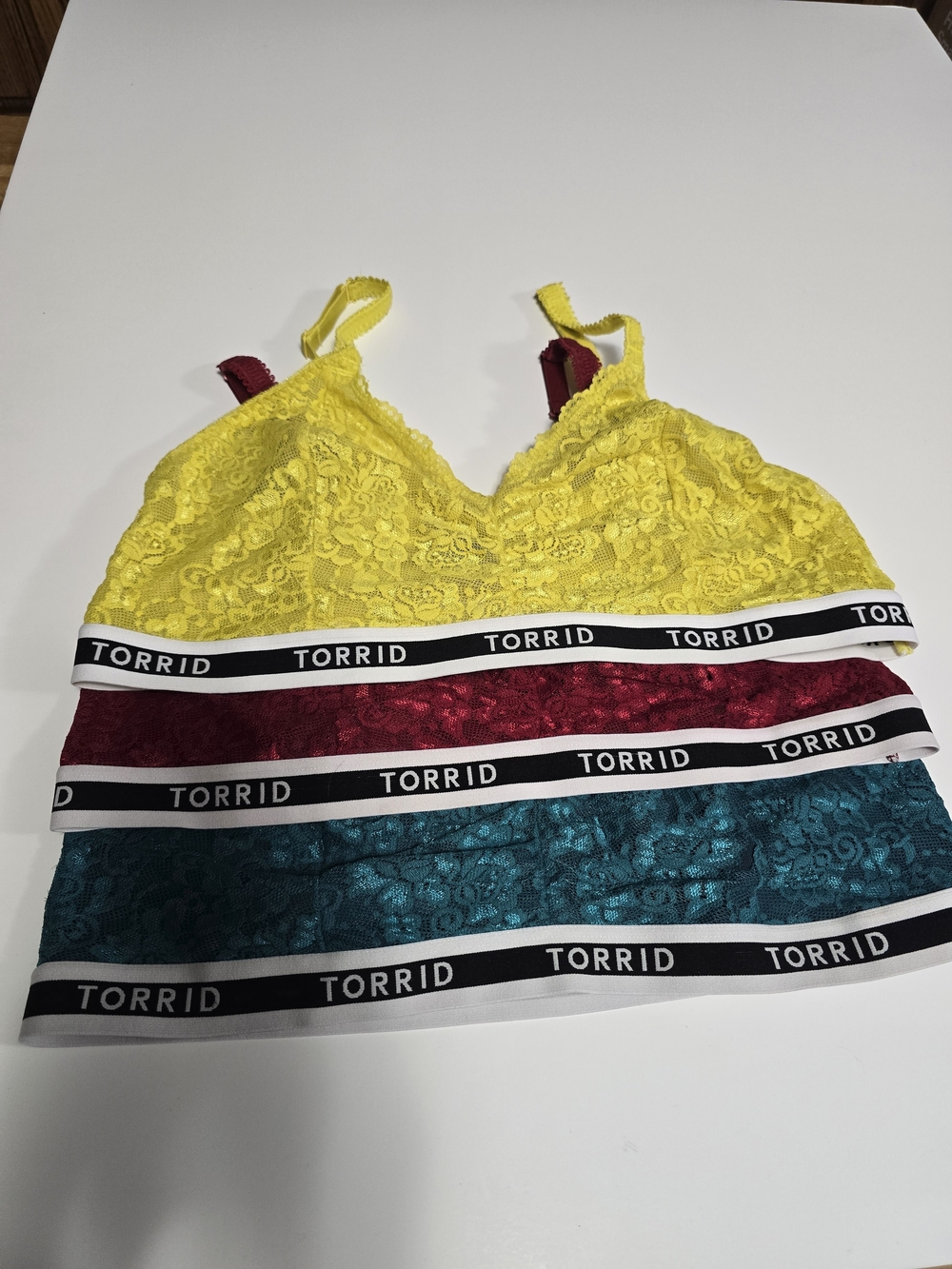 Set Of 3 Torrid Lace Bralette - Stretchy Comfort